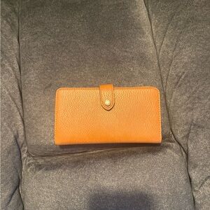 Poppy & Peonies cognac Wallet